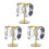 3Pcs Glasses Display Stand With Storage Tray For Home Office 9