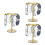 3Pcs Glasses Display Stand With Storage Tray For Home Office 7