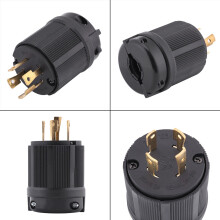 Zuverlässlicher NEMA L14-30P 30A 125V-250V 4-poliger Drehverschluss-Steckverbinder