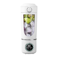 (White) Large Capacity 700ml Portable Fruit Blender USB Rechargeable High Speed Motor Juicer for Smoothie and Protein Shakes  White