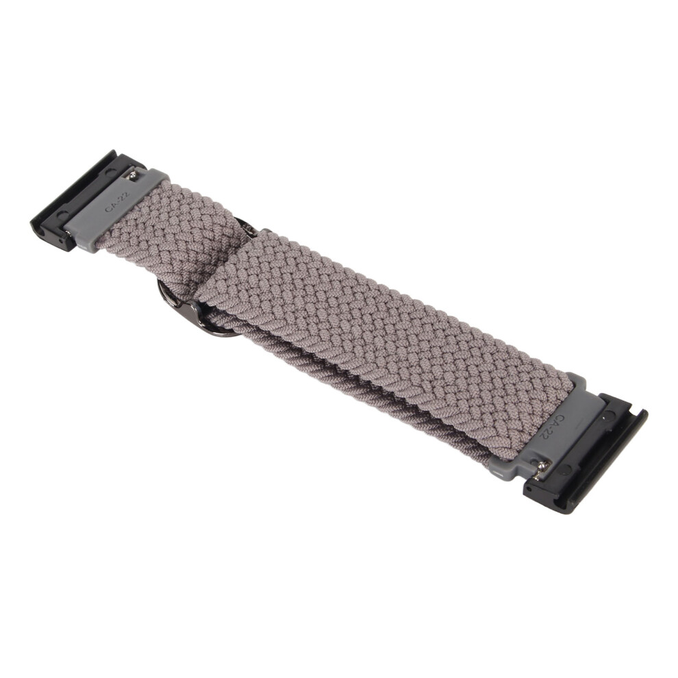 22Mm Nylon Braided Watch Band For Fenix 7X, Vertix 2, Grey 6931352638426