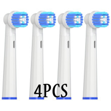 (4 stuks-EB20)EB17 EB50 EB20 Schone vervangende borstelkop Oral B D12 D16 D100 Cross Action Floss Ac
