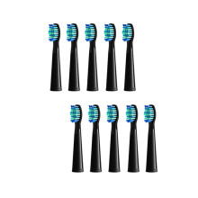 (10 zwarte koppen) Sonic elektrische tandenborstelkoppen vervangende 8 koppen sets SG-507B/908/909/9