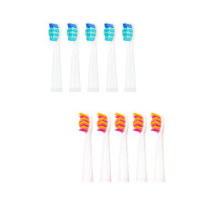 (5 witte 5 roze) Sonic elektrische tandenborstelkoppen vervangende 8 koppen sets SG-507B/908/909/91