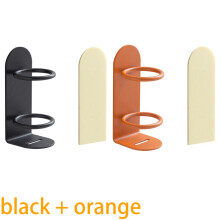 (zoals op de foto zwart en oranje) Nieuwe aan de muur te bevestigen tandenborstelhouder Elektrische