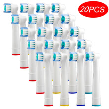 (SB17A) 20 stuks vervangende opzetborstels voor Braun Oral B elektrische tandenborstel - Soull B Dua