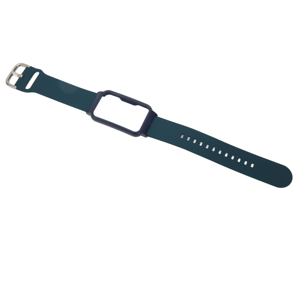 20Mm Waterproof Soft Silicone Watch Band With Case For Oppo Free Midnight & Shell Blue 7641352639628