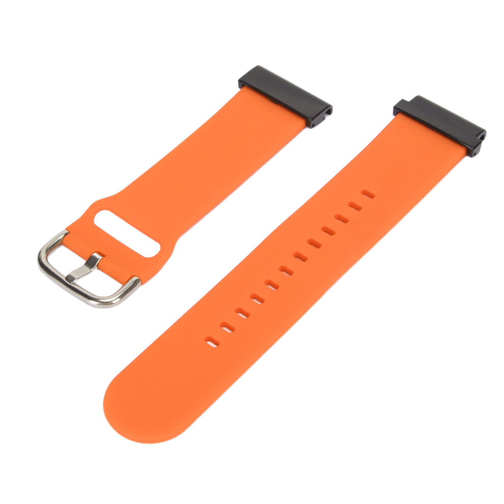 26Mm Silicone Watch Strap Compatible With Fenix 7X 6X 5X Orange 7891352639740