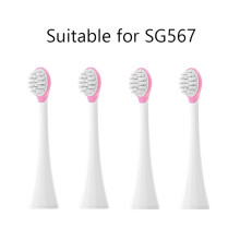 (roze voor SG567) Originele 4 stuks borstelkopsproeiers Tandwielen voor elektrische Sonic-tand