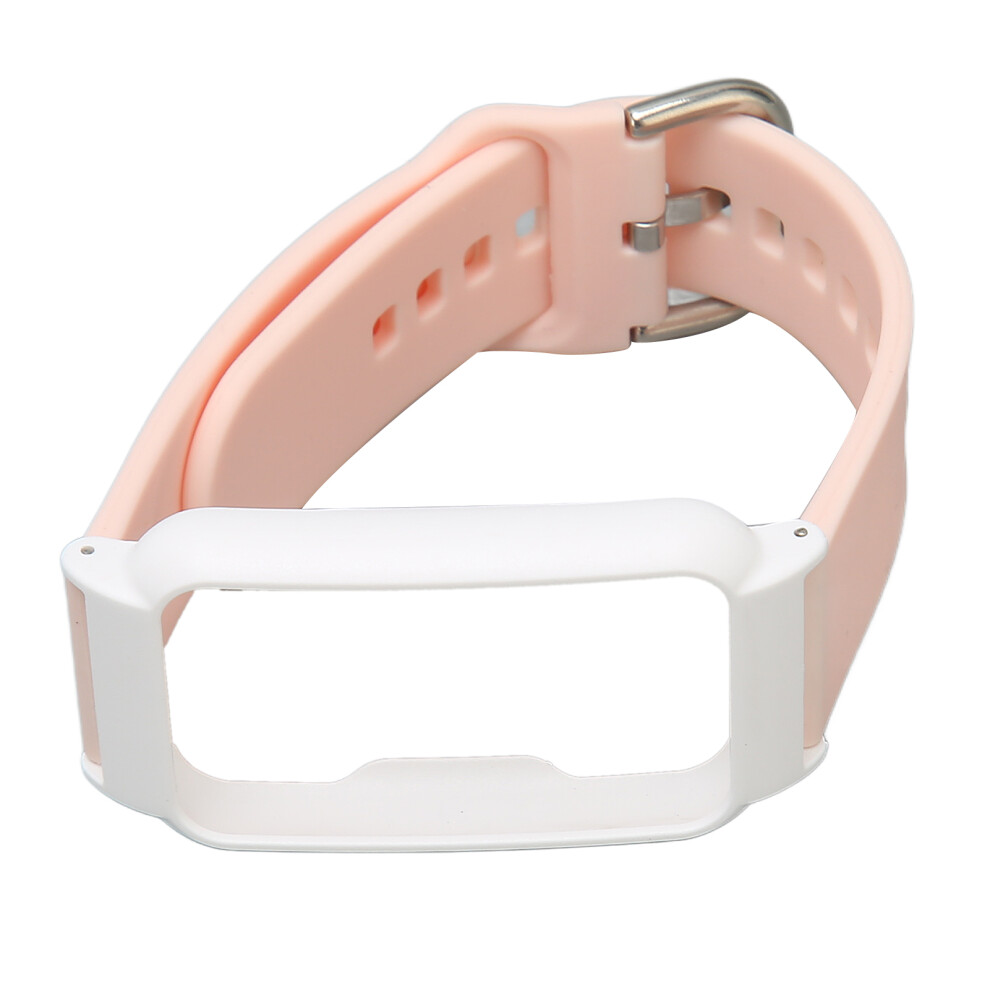 Waterproof 20Mm Soft Silicone Watch Band For Oppo Free Pink & White Shell Pink,White 7901352640483