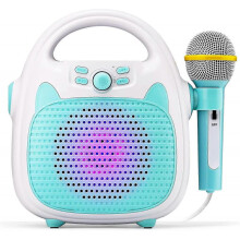 (Blue) Oke For Kids, Toy Wireless Tooth Ser With Microph, Kids Oke For Girls With Tf/usb Connectivity, Portable Singi