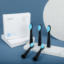 (zwart) SG899 vervangende elektrische tandenborstelkoppen sg507/910/515/551/503 Eén doos / 5 stuks b