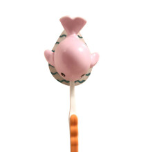 (Roze Walvis) Cartoon Tandenborstelhouder Automatische Tandpasta Dispenser Houder K