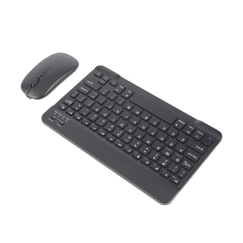 Wireless Bluetooth Keyboard & Mouse Combo, 180mAh Battery, Black