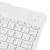 Wireless Bluetooth Keyboard Mouse Combo for PC/Laptop White, 180mAh Shared Battery 8