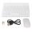 Wireless Bluetooth Keyboard Mouse Combo for PC/Laptop White, 180mAh Shared Battery 2