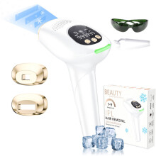 Laser Epilator Cool IPL Ontharing 3 Licht-uit Raamverjonging Acne, Wit