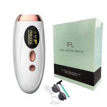Flash Laser Epilator Veilige Gezichts-IPL Ontharing LCD-scherm Bikini, WIT
