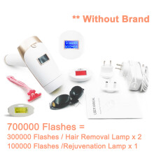 2-in-1 IPL-epilator met LCD-scherm, ontharingsapparaat, T009i laser, permanent, merkloos, 700K-flits