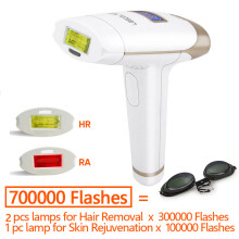 2-in-1 IPL-epilator met LCD-scherm, ontharingsapparaat, T009i laser, permanent, 700K flits