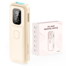 Laser Epilator 999900 Flitsen 3 Functies, HR/SC/RA, Voor Mannen Vrouwen Geheel, Beige