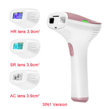 Depiladora Laser Ontharingsapparaat met 500.000 Opnamen Bikinilijn Gezicht, Roze 1HR1SR1AC