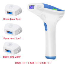 Depiladora Laser Ontharingsapparaat met 500.000 Opnamen Bikinilijn Gezicht, Blauw 1HR1FA1BK