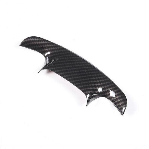 Car Fiber Steering Wheel Panel Cover Frame Sticker for Corvette C7 2014-2019 2