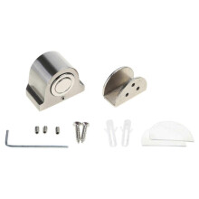 Steel Magnetic Door Stoppers Modern Minimalist Magnetic Door Catches Simple Installation for Glass Door Homes & Office Use