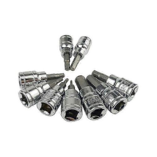 9-Piece Hex Socket Set for Metric Allen Key 3/8" Drive, 2-10mm 2