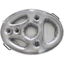 (Gray) Inflatable Drink H With A Drain Plug, Pool Float Er, Inflatable Floating H, Pool Fun For Adults - Bbq Picnic Pool Et