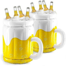 (Yellow) Inflatable Drink H With A Drain Plug, Pool Float Er, Inflatable Floating H, Pool Fun For Adults - Bbq Picnic Pool Et