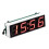 (Red) Watch Mini Car Digital C Voltmeter 3 In 1 Led Display Digital R Voltmeter Interior Electronic Accessories 1