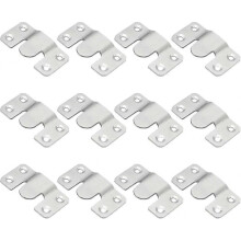(53mm*30mm) F Concealed Mount Bracket, 12pcs Less Steel Board Brackets Interloc Fittings