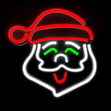 (1pc Santa Claus Head) Rat Led Art Sign Bed R Rainbow Hanging Lamp Home R Xmas