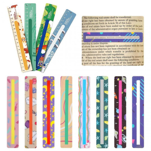 12pcs Guided Reading Strips Adhd Assit Tool Adults Kids 2