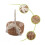 2pcs Woven Stora Basket Flower Hand Basket with Bow,s 4