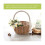 2pcs Woven Stora Basket Flower Hand Basket with Bow,s 3