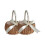 2pcs Woven Stora Basket Flower Hand Basket with Bow,s 2