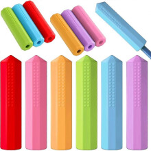 (6Pcs) Pencil Toppers Set, Silic Sensory Chew Pencil Toppers, Autism Chew Toys For Boys And Girls