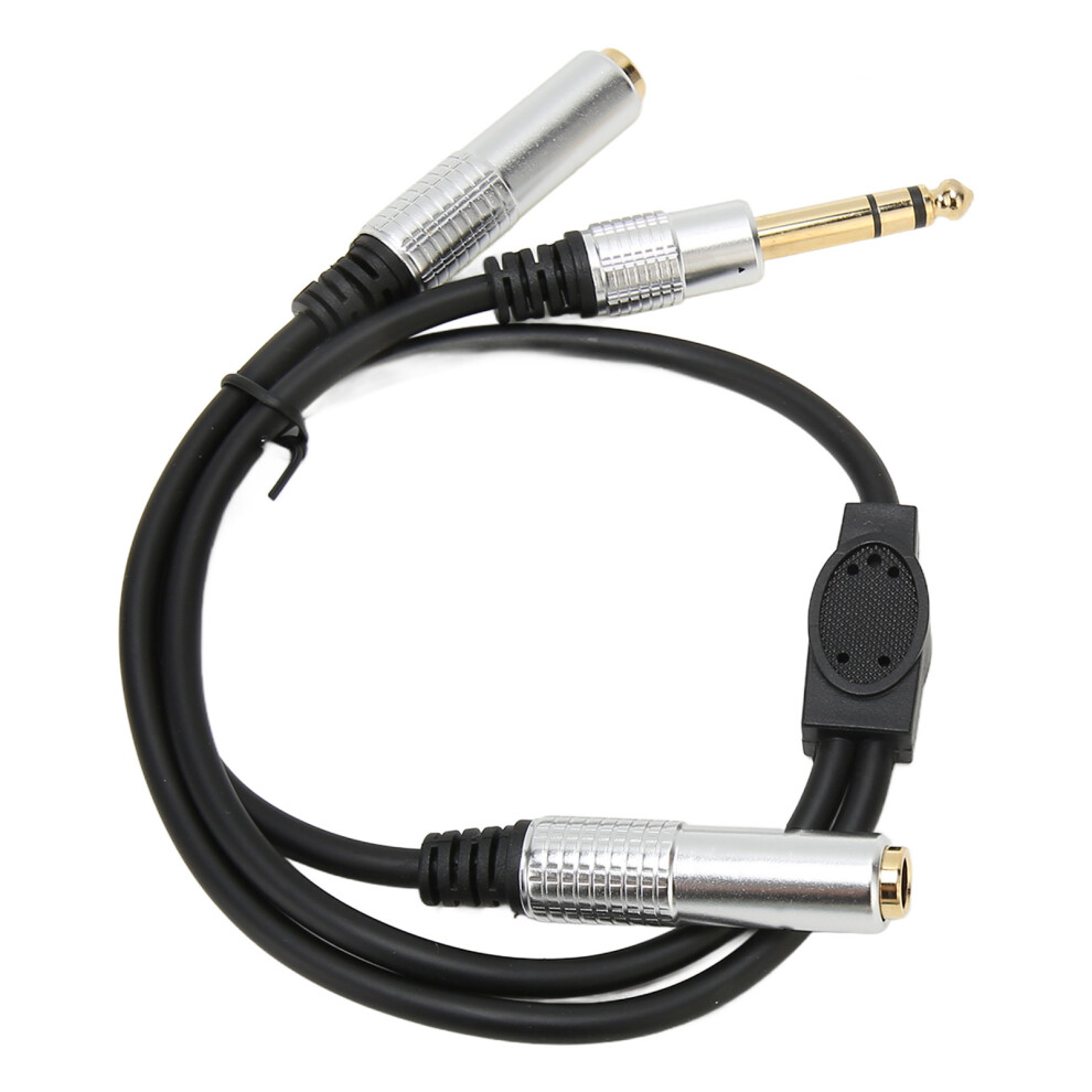 6.35Mm Dual Y Splitter Cable 0.5M Aluminum Alloy Stereo Cable 7691352666988