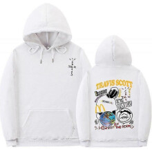 (3XL, White) Suras Con Capucha Tras S Cactus Astro