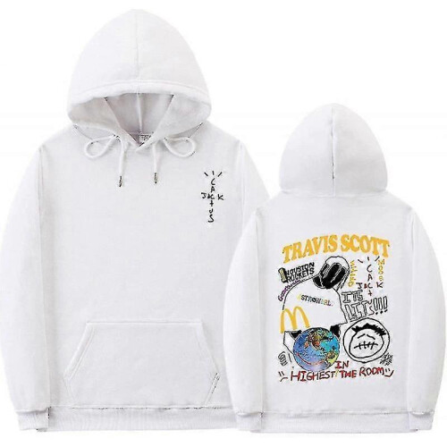 (3XL, White) Suras Con Capucha Tras S Cactus Astro