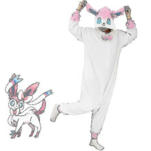 (M) Sylveon Costume Pajamas -piece Kigurumi For Men Women