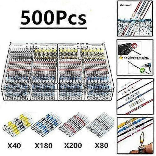 500pcs S Shrink Tubing - Lugs Connectors