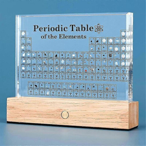 Periodic Table with Elements Inside, Table Of Elements, Acrylic Periodic Table Display with 83 1