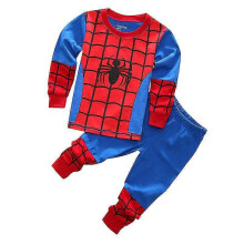 (2 Years, Red Blue Spiderman) Kids Boy Wear Pajamas Set Outfit Lounwear