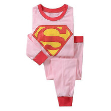 (5 Years, Pink Superman) Kids Boy Wear Pajamas Set Outfit Lounwear