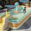 Inflatable PVC Foldable Pool 4.9ft Orange 3 Layers for Indoor Yard 4