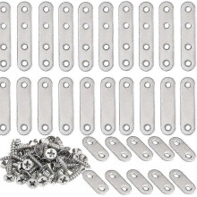 30pcs Stainless Steel Heavy Duty Brackets for Furniture Assembly Legs Repair